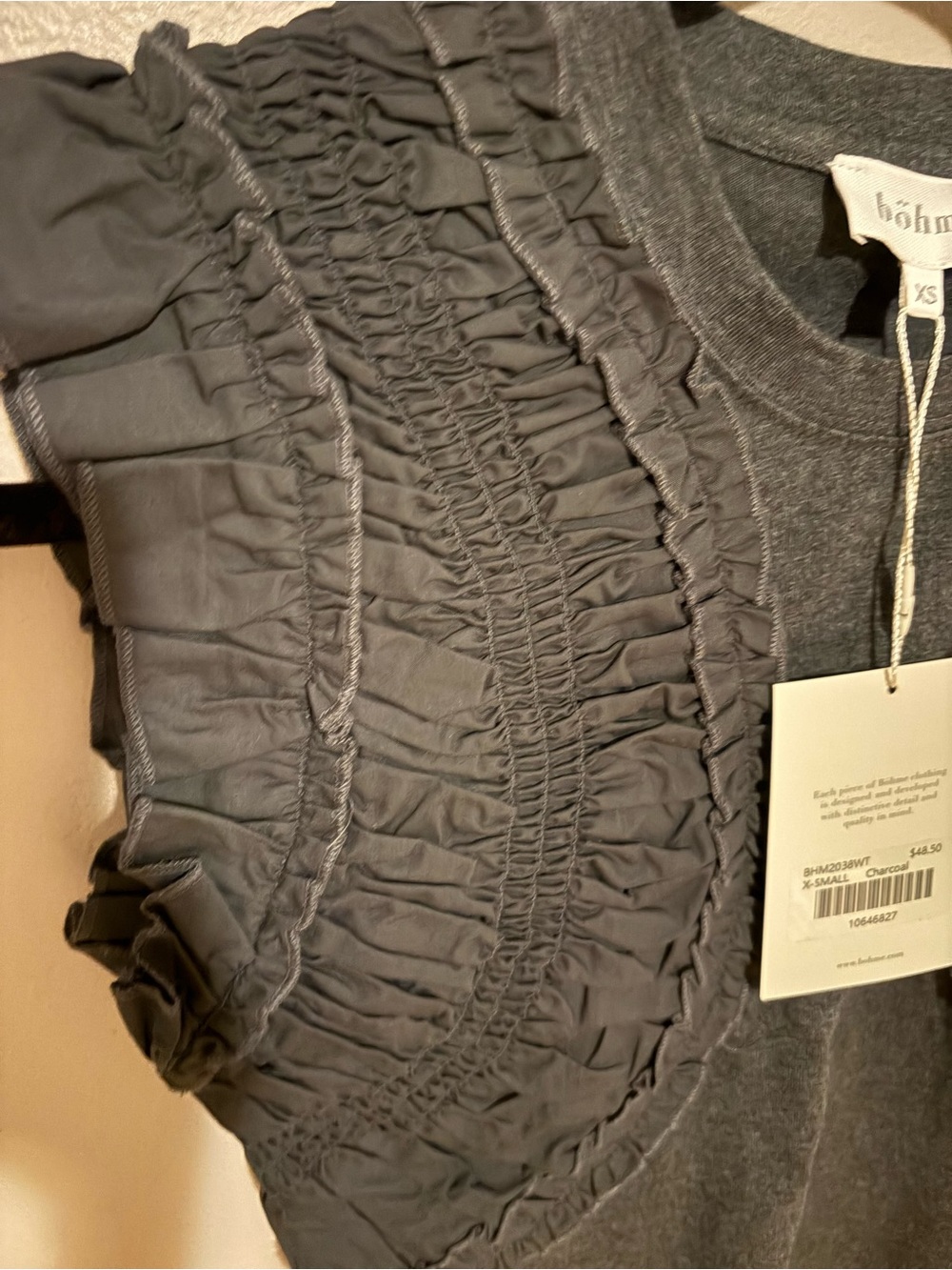 bohme Black Ruffle Sleeveless Bolero Top - Picture 8 of 9